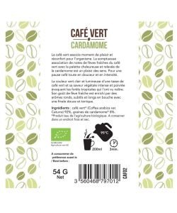 Green Coffee - Cardamom BIO, 20 sachets